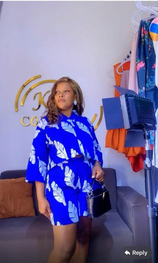 Kente-Accent Occasion Gown