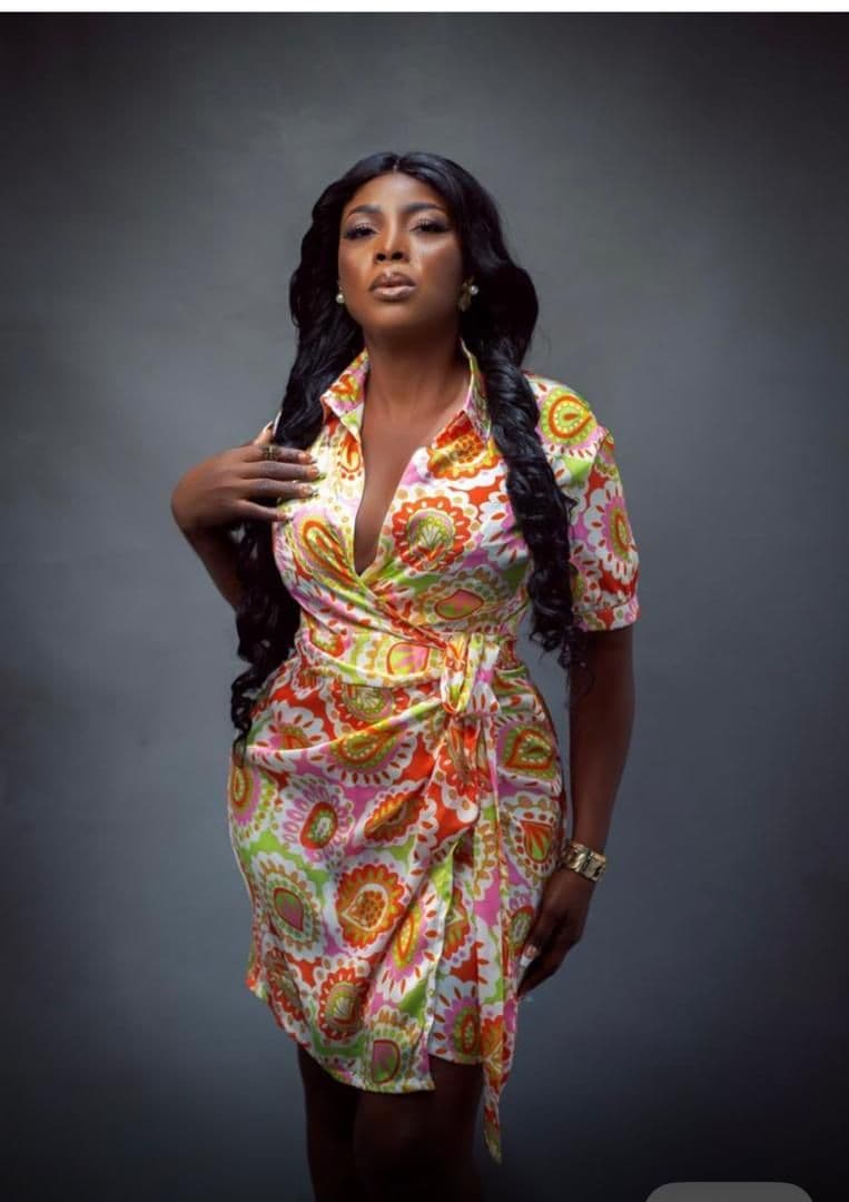 Vlisco Print Wrap Dress